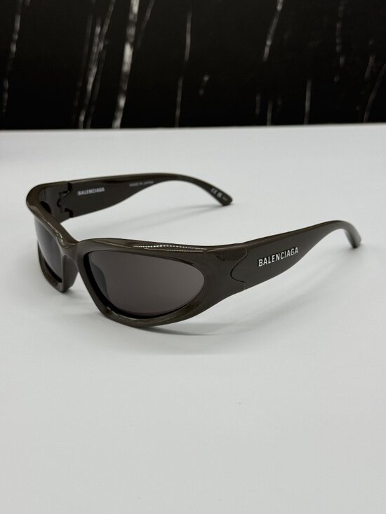 NEW BALENCIAGA BB0157S 008 BROWN UNISEX SUNGLASSES BALENCIAGA EYEWEAR main image 4